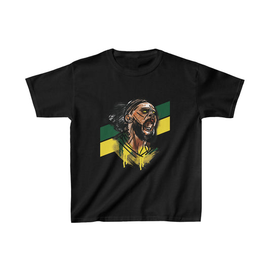 Kids Bleed Green & Gold Tee