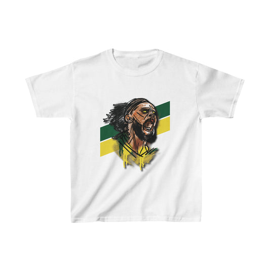 Kids Bleed Green & Gold Tee